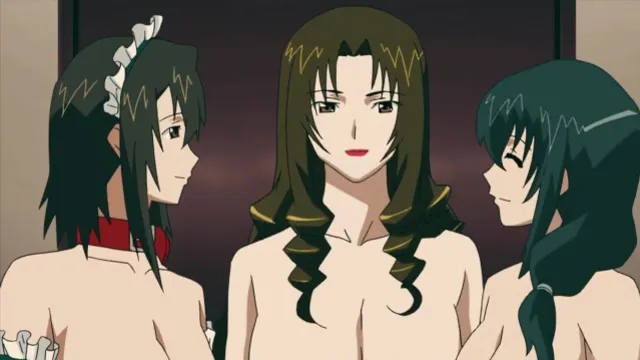 Sexy busty MILF invites other busty MILFs for wild cock riding and tongue kissing