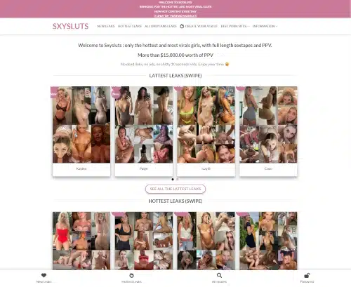 A Review Screenshot of SxySluts