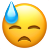 Downcast emoji