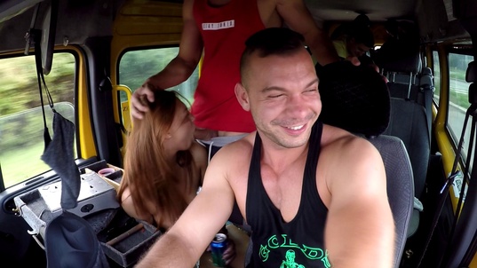 6. Download full pics of Anal massacre with kinky twins from czechbangbus.com