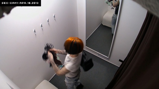 1. Download full pics of Dyed-Hair Slut Strips Naked – Camera Captures It All from czechcabins.com