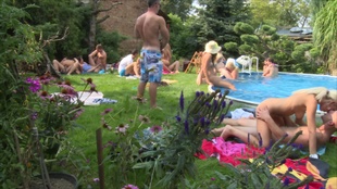 6. Download full pics of Super grouped fuck by the pool from czechgardenparty.com