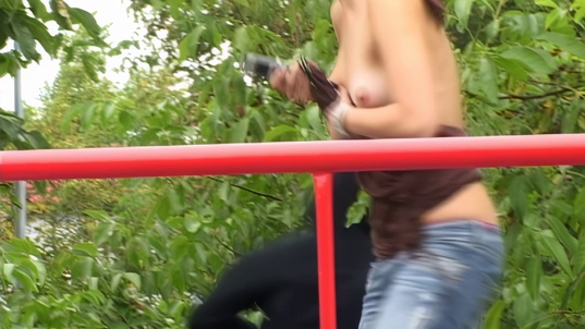 6. Download full pics of Tits Ambushed – A Perfectly Timed Rip from czechjacker.com