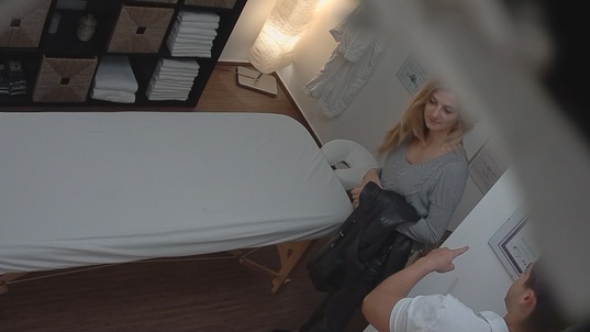 1. Download full pics of Naughty Blonde MILF Takes Her Masseuse for a Ride from czechmassage.com