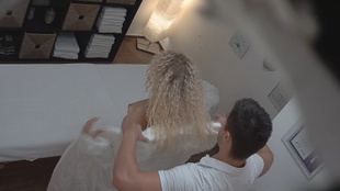 3. Download full pics of Horny Blonde Pounces on Her Masseuse for Hard Fuck from czechmassage.com