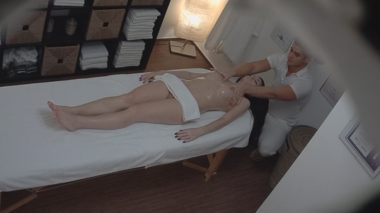 6. Download full pics of Brunette Babe Seduces Her Masseur with a Naughty Twist from czechmassage.com