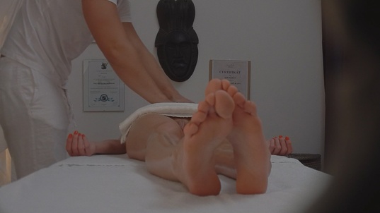 9. Download full pics of Brunette Can’t Get Enough of Her Masseur’s Fingers from czechmassage.com