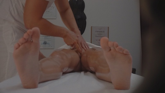 7. Download full pics of Blonde Teen Fucked to the Limit on the Massage Table from czechmassage.com