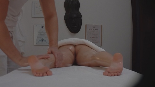 4. Download full pics of Blonde Beauty Takes Her Masseur Hard from czechmassage.com