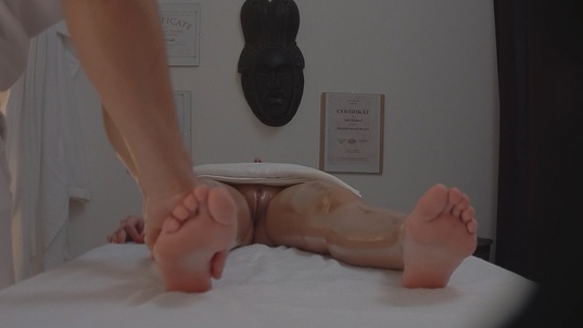 7. Download full pics of Blonde Diva Fucks Her Masseur Hard from czechmassage.com