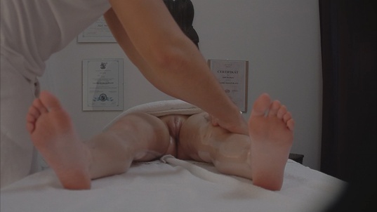 7. Download full pics of Brunette Moans as She’s Fingered to Climax from czechmassage.com