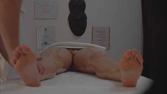 7. Download full pics of Busty brunette gets the massage of her dreams from czechmassage.com