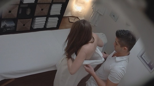 3. Download full pics of Brunette Babe Loves Getting Fucked During Massage from czechmassage.com