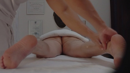 6. Download full pics of Hairy MILF Gets Fingered and Fucked Hard on the Table from czechmassage.com