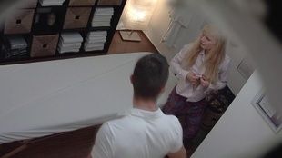 1. Download full pics of Blonde Fairy Gets Fingered and Pounded on the Table from czechmassage.com