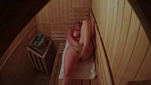 4. Download full pics of Chubby Babe’s Tits Swing in the Sauna from czechsauna.com