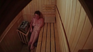 6. Download full pics of Busty Hottie Sweats Out Naked from czechsauna.com