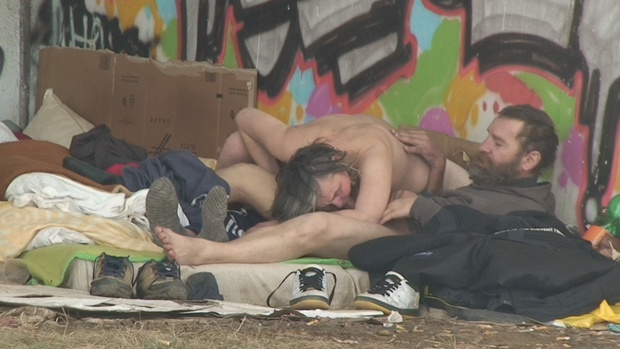 4. Download full pics of Homeless Couple Sex on Camera – Zero Shame! from czechsnooper.com