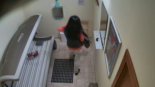 1. Download full pics of Brunette Peeling Off for a Free Pussy Show from czechsolarium.com