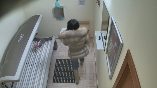 1. Download full pics of Brunette’s Ass Steals the Spotlight from czechsolarium.com