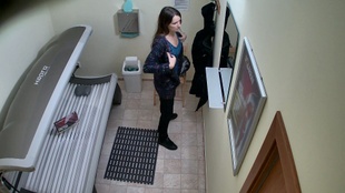 1. Download full pics of Hot Teen Caught Naked in Solarium from czechsolarium.com