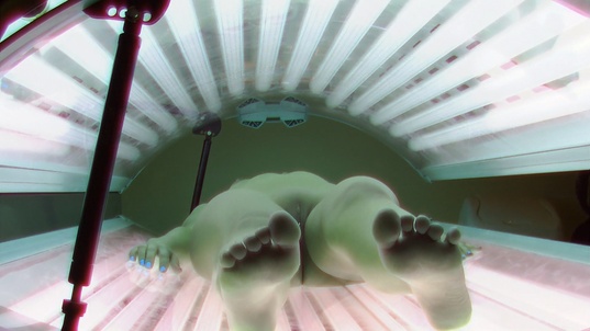 4. Download full pics of Dark-Haired Babe Gives Another Pussy Flash from czechsolarium.com