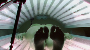 4. Download full pics of Mysterious Lady Strips in Solarium from czechsolarium.com