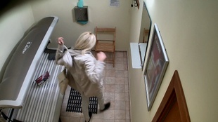 1. Download full pics of Blonde Teen Strips Down and Flashes Her Tight Pussy from czechsolarium.com