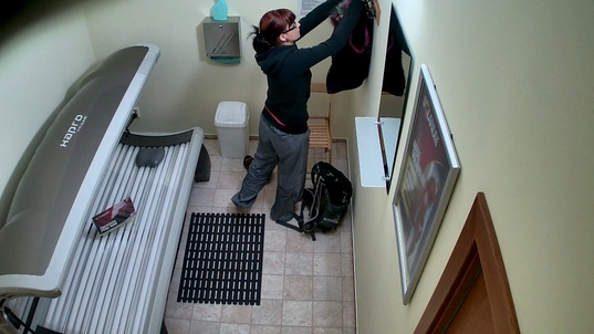 1. Download full pics of Goth Slut Strips Down in Solarium from czechsolarium.com