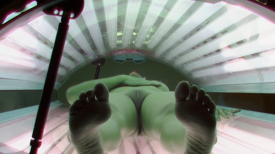 6. Download full pics of Young Brunette Returns for Another Show from czechsolarium.com