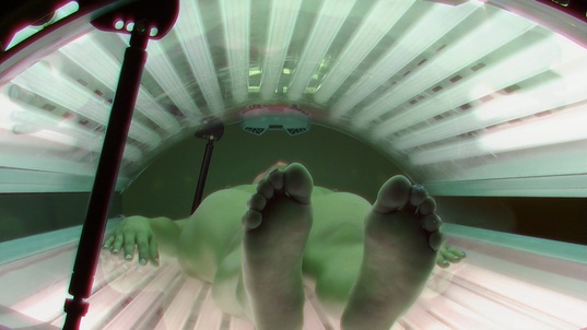 5. Download full pics of Gypsy Model Strips Naked in Solarium from czechsolarium.com