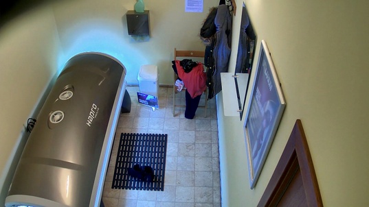 4. Download full pics of Busty Brunette Strips Down Again in Solarium from czechsolarium.com