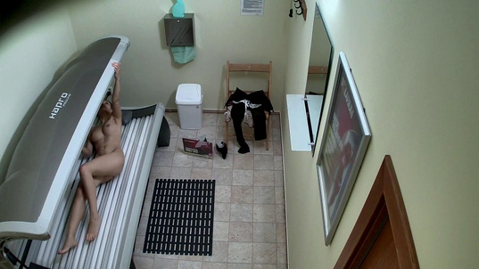 3. Download full pics of Teen Student Flashes Her Tight Pussy in Solarium from czechsolarium.com