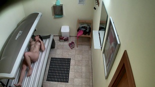 3. Download full pics of Brunette Slut Visits Solarium for Round 2 from czechsolarium.com