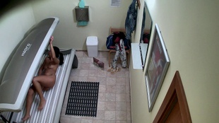 3. Download full pics of Brunette's Steamy Solo Show in Solarium from czechsolarium.com