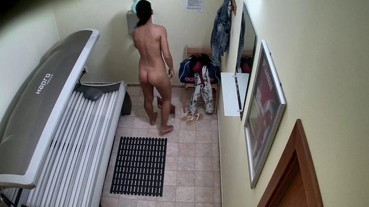 6. Download full pics of Brunette's Steamy Solo Show in Solarium from czechsolarium.com