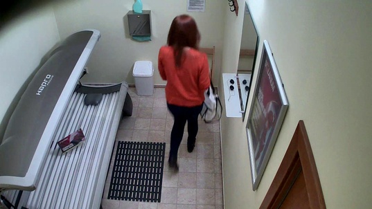 1. Download full pics of Brunette's Wild Solarium Adventure from czechsolarium.com