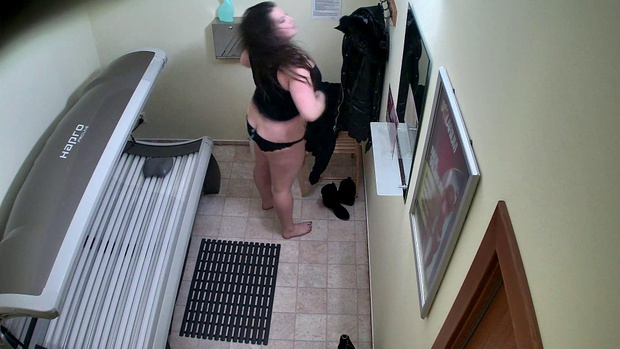 2. Download full pics of Busty Brunette Takes the Spotlight from czechsolarium.com