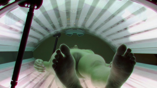 4. Download full pics of Cute Brunette Steals the Show from czechsolarium.com