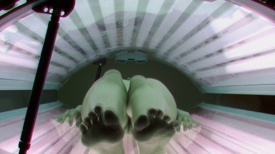 4. Download full pics of Brunette's Private Moment Exposed from czechsolarium.com