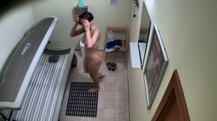 3. Download full pics of Busty Brunette Display from czechsolarium.com