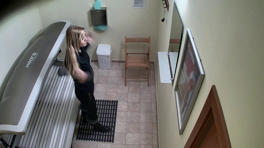 6. Download full pics of Busty Brunette Unknowingly Gets Filmed from czechsolarium.com