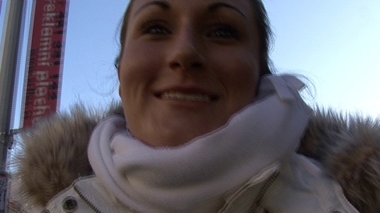 3. Download full pics of Beauty on train from czechstreets.com