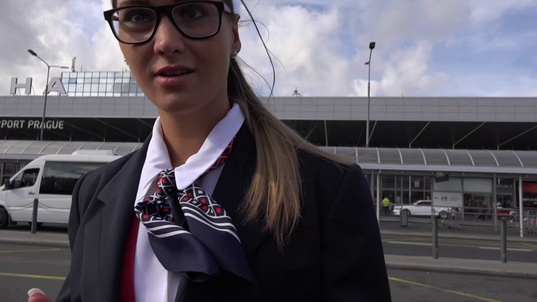 2. Download full pics of Stewardess Andrea from czechstreets.com