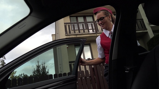 12. Download full pics of Stewardess Andrea from czechstreets.com