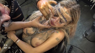 9. Download full pics of Forehead Tattoo from dirtysarah.com