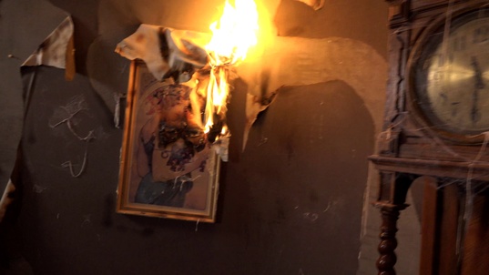 8. Download full pics of Against the clock from horrorporn.com