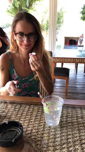 1. Download full pics of Eat Her Up – Outdoors and Dirty with Cigarette in Hand from lifepornstories.com