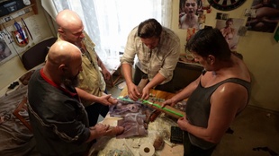 3. Download full pics of He Shared Girlfriend With Cousins from monstercockgang.com