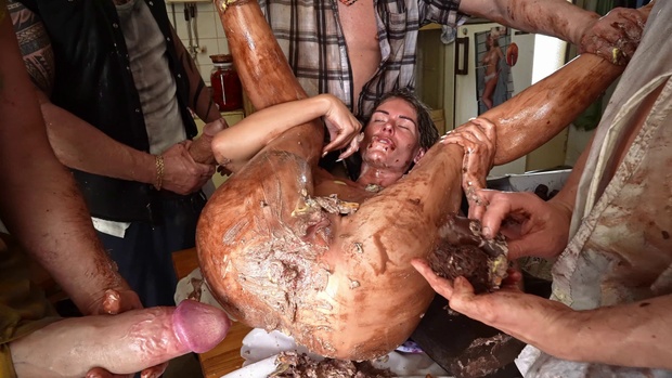 6. Download full pics of Stuffed, Smashed, Splattered – MILF’s Anal Nightmare from monstercockgang.com